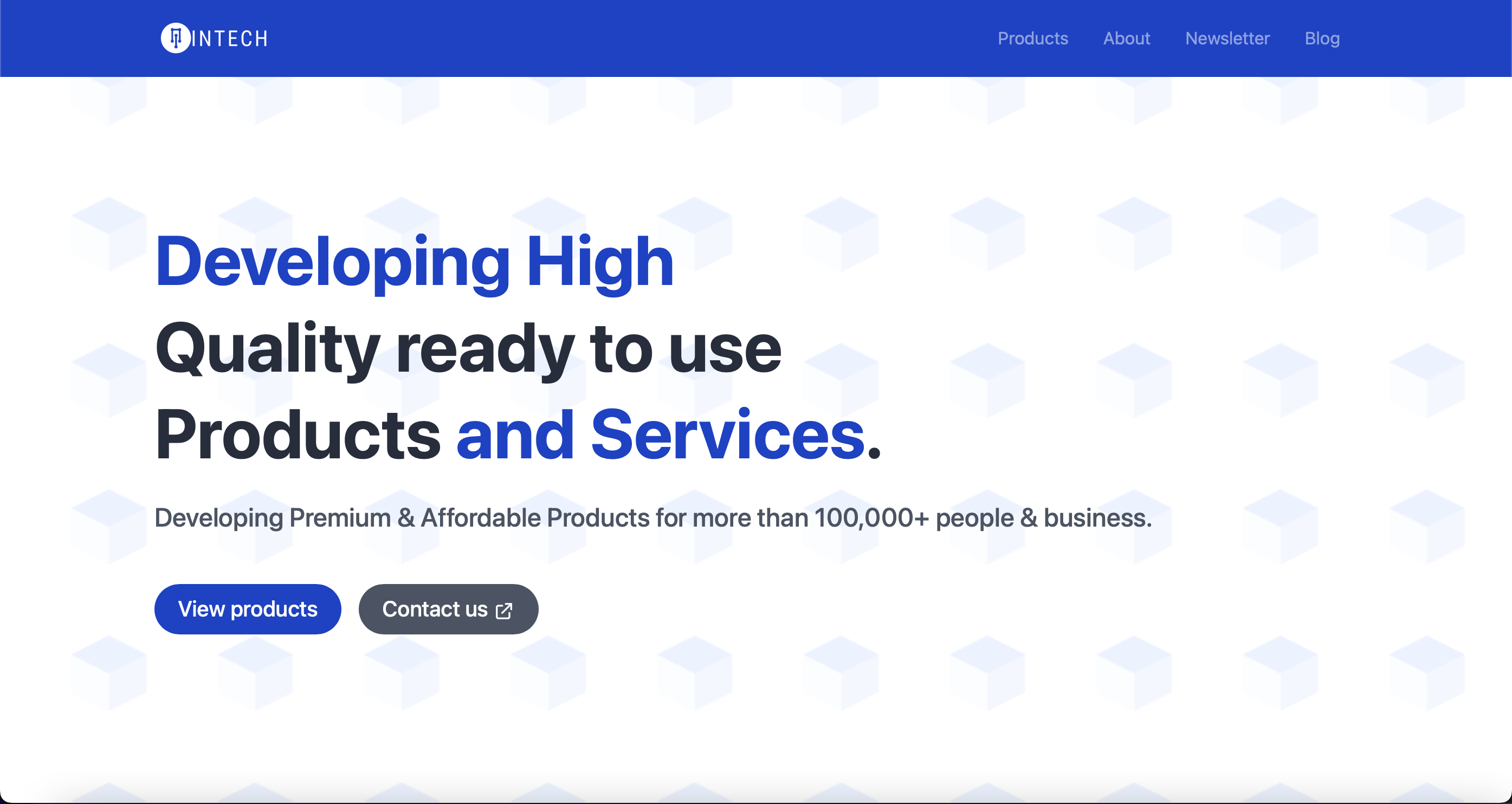 Intech Management Limited Developing High quality, ready to use